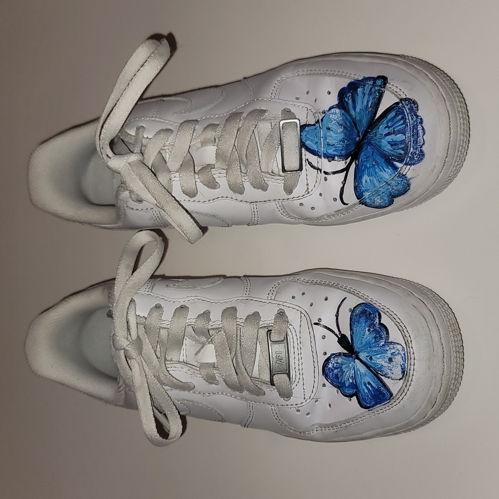 Custom painted Air Force 1s